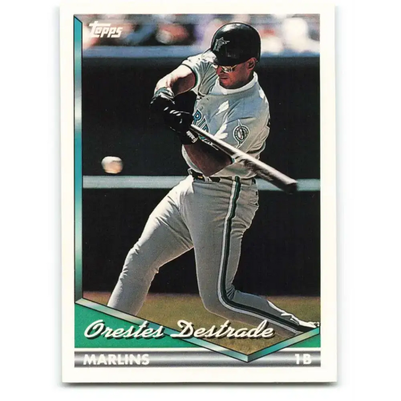 1994 Topps #710 Orestes Destrade EX Excellent Florida Marlins Baseball Card - Baseball Card Single