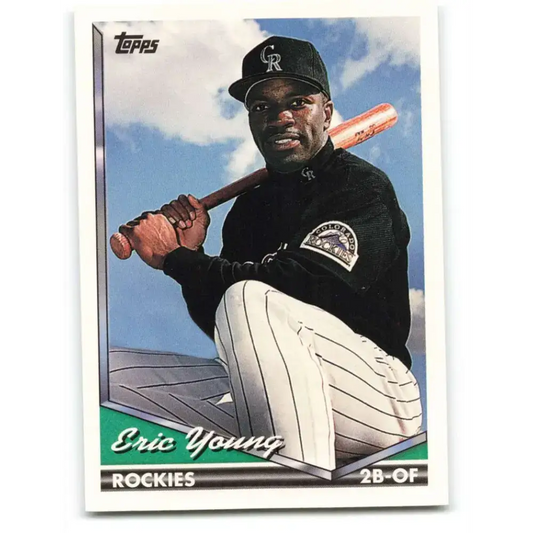 1994 Topps #712 Eric Young EX Excellent Colorado Rockies Baseball Card