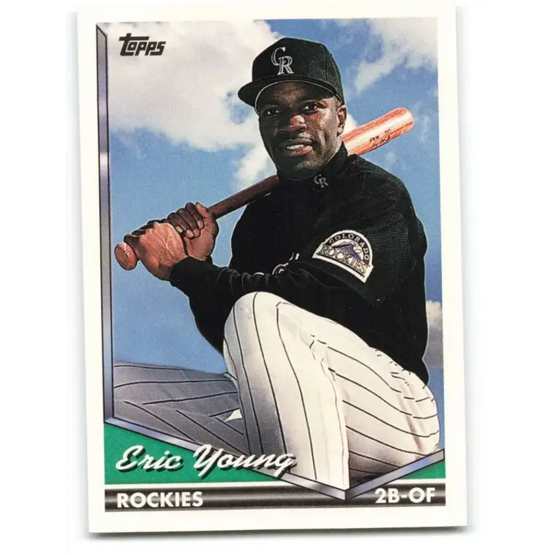 1994 Topps #712 Eric Young EX Excellent Colorado Rockies Baseball Card - Baseball Card Single