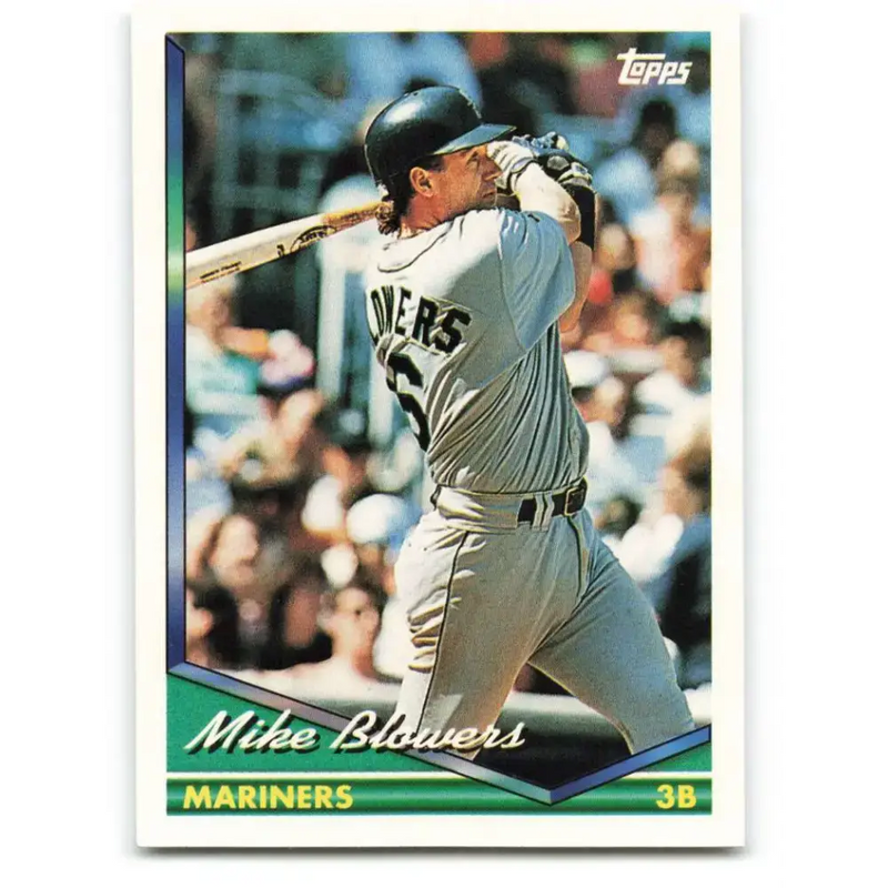 1994 Topps #717 Mike Blowers EX Excellent Seattle Mariners Baseball Card - Baseball Card Single