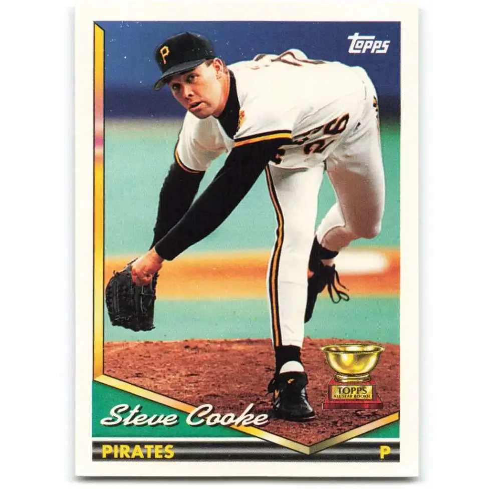 1994 Topps #72 Steve Cooke EX Excellent Pittsburgh Pirates Baseball Card - Baseball Card Single