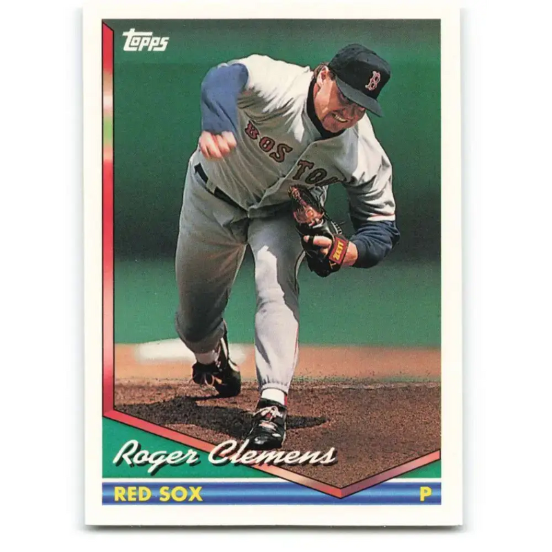 1994 Topps #720 Roger Clemens EX Excellent Boston Red Sox Baseball Card - Baseball Card Single