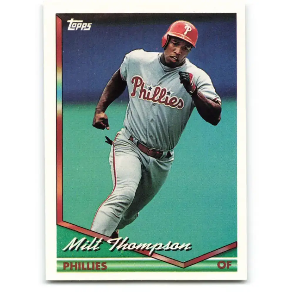 1994 Topps #722 Milt Thompson EX Excellent Philadelphia Phillies Baseball Card - Baseball Card Single