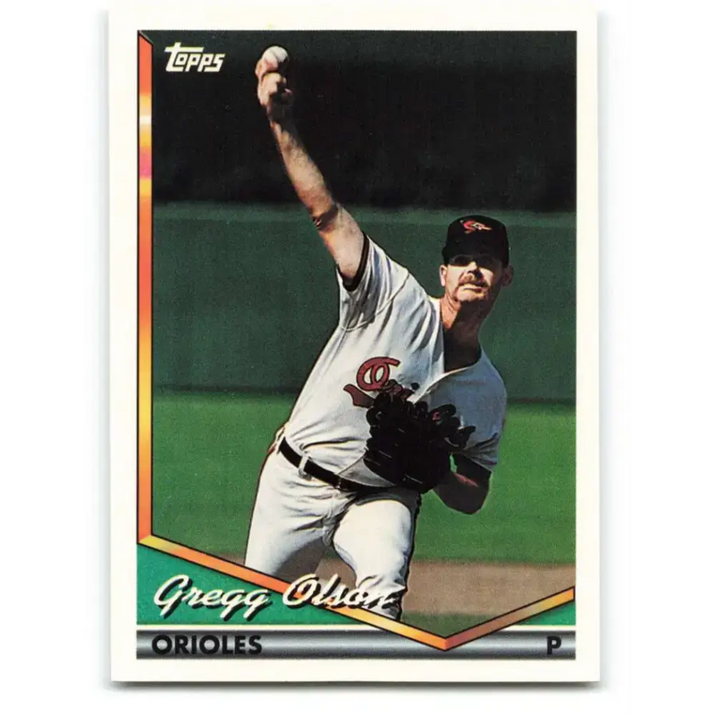 1994 Topps #723 Gregg Olson EX Excellent Baltimore Orioles Baseball Card - Baseball Card Single