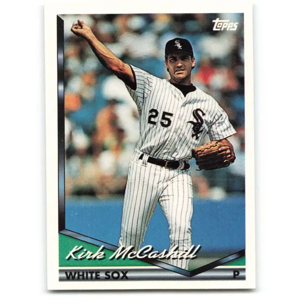 1994 Topps #724 Kirk McCaskill EX Excellent Chicago White Sox Baseball Card - Baseball Card Single