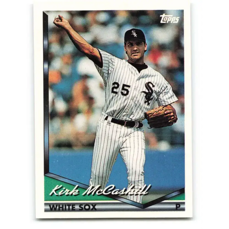 1994 Topps #724 Kirk McCaskill EX Excellent Chicago White Sox Baseball Card - Baseball Card Single