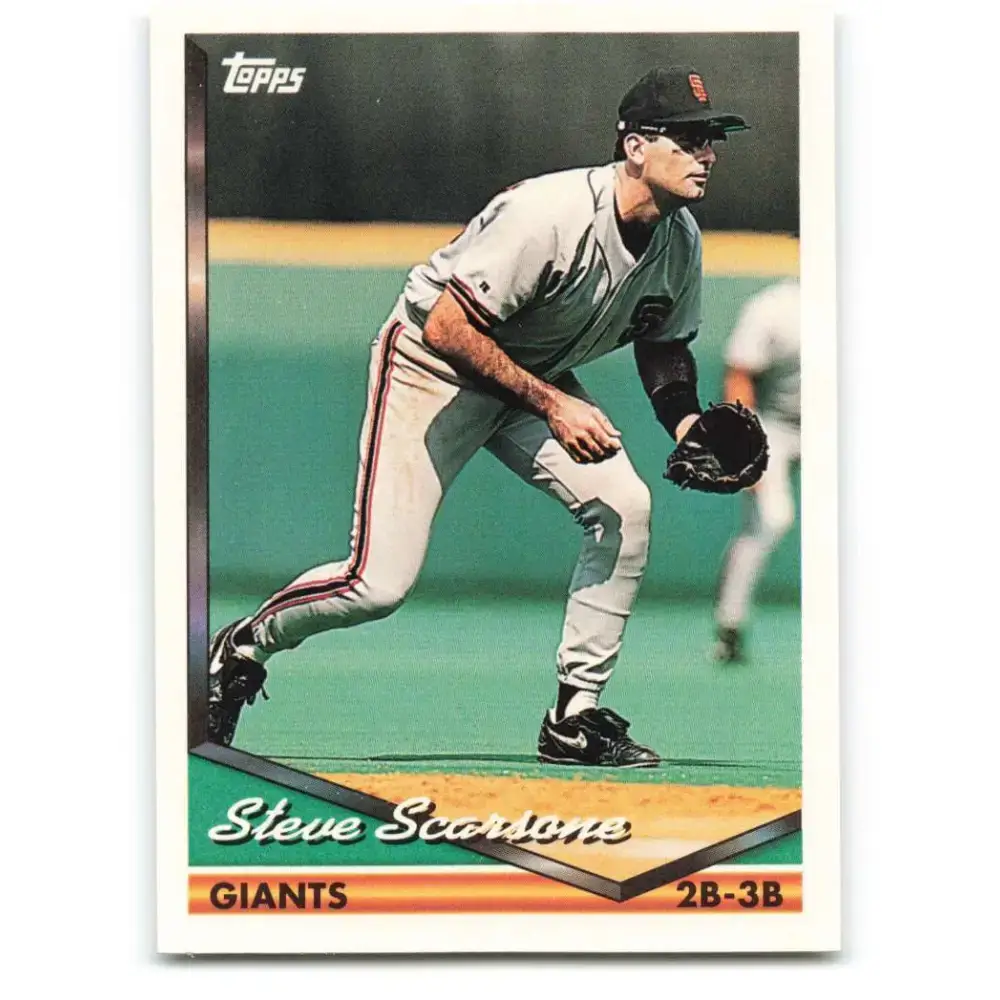1994 Topps #729 Steve Scarsone EX Excellent San Francisco Giants Baseball Card - Baseball Card Single