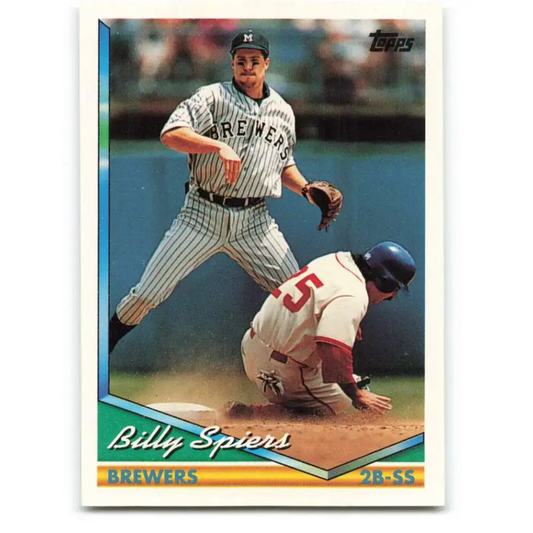 1994 Topps #73 Bill Spiers EX Excellent Milwaukee Brewers Baseball Card