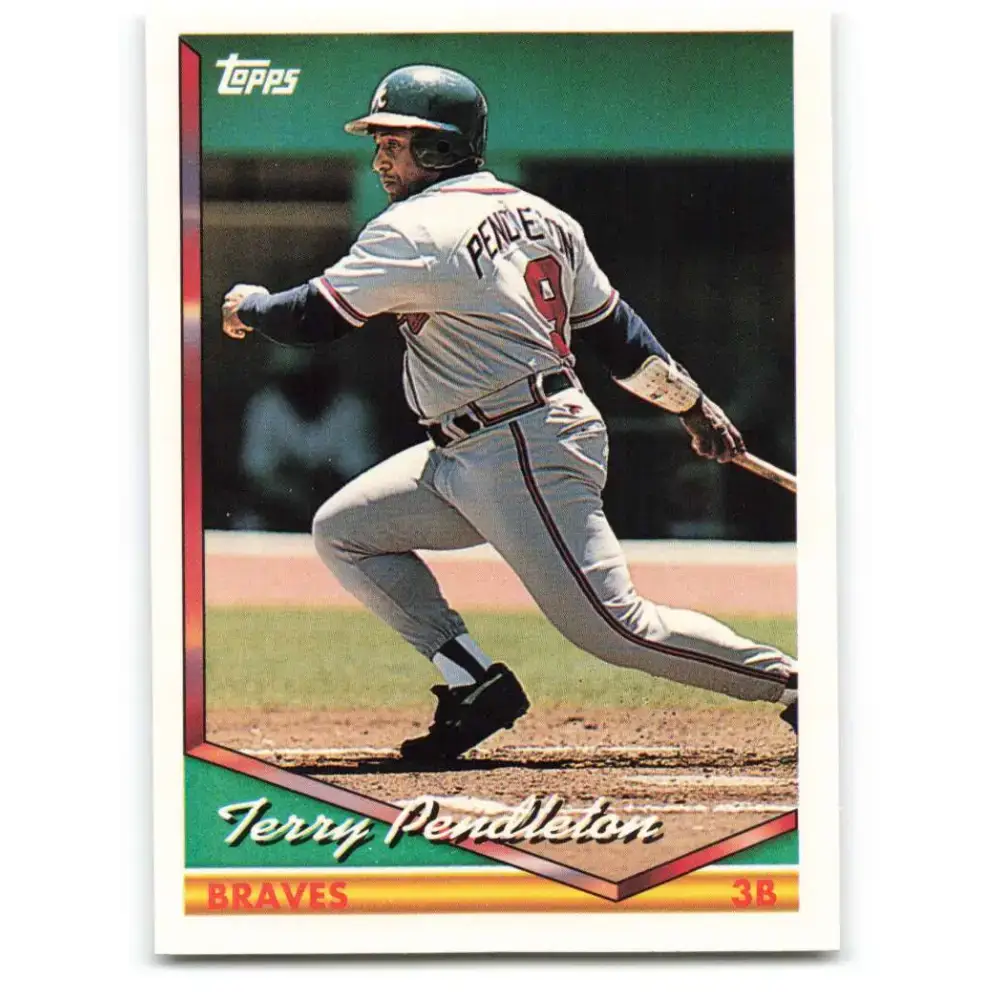 1994 Topps #735 Terry Pendleton EX Excellent Atlanta Braves Baseball Card - Baseball Card Single