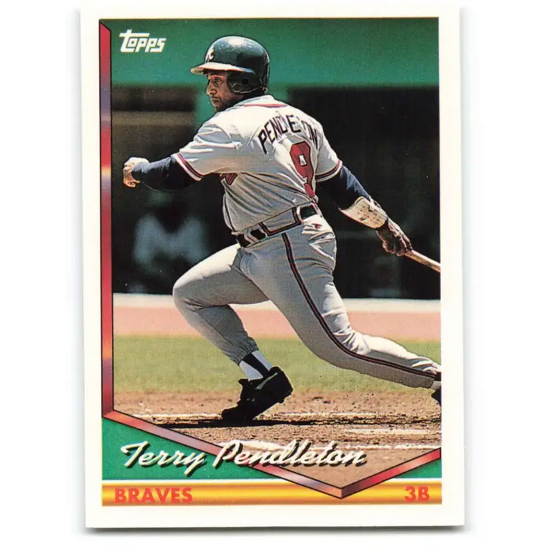 1994 Topps #735 Terry Pendleton EX Excellent Atlanta Braves Baseball Card - Baseball Card Single