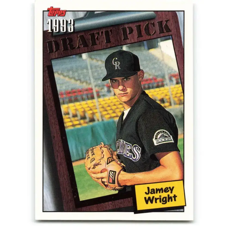 1994 Topps #744 Jamey Wright EX Excellent RC Rookie Colorado Rockies Baseball Card - Baseball Card Single