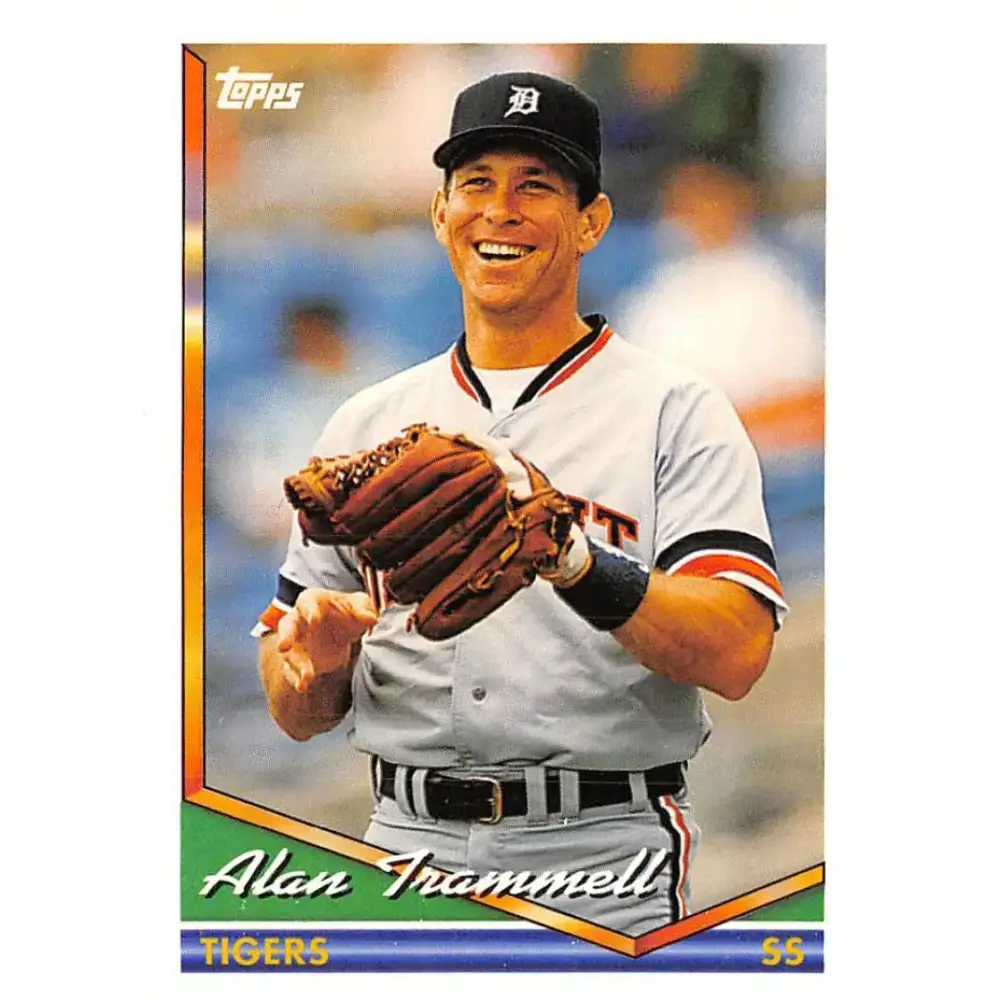 1994 Topps #75 Alan Trammell EX Excellent Detroit Tigers Baseball Card - Baseball Card Single