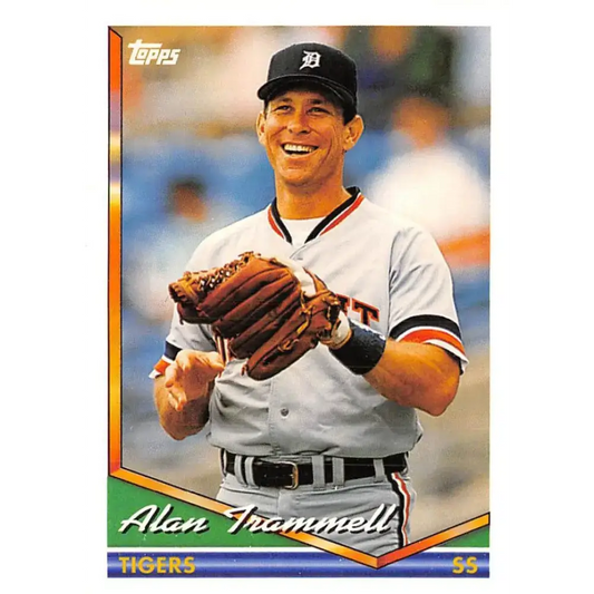 1994 Topps #75 Alan Trammell EX Excellent Detroit Tigers Baseball Card