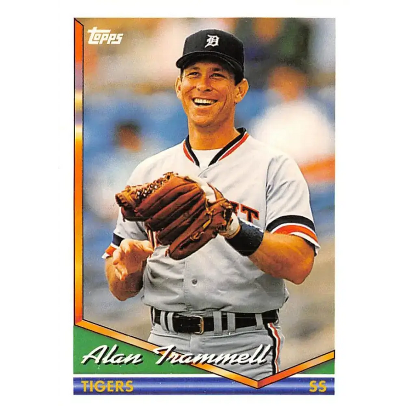 1994 Topps #75 Alan Trammell EX Excellent Detroit Tigers Baseball Card - Baseball Card Single