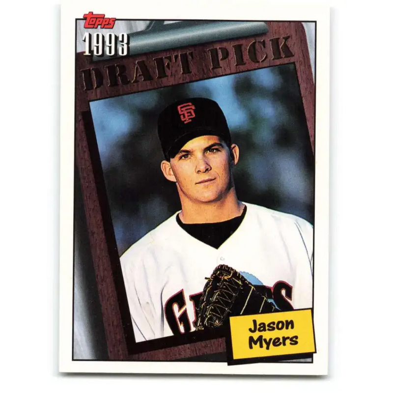 1994 Topps #754 Jason Myers EX Excellent RC Rookie San Francisco Giants Baseball Card - Baseball Card Single