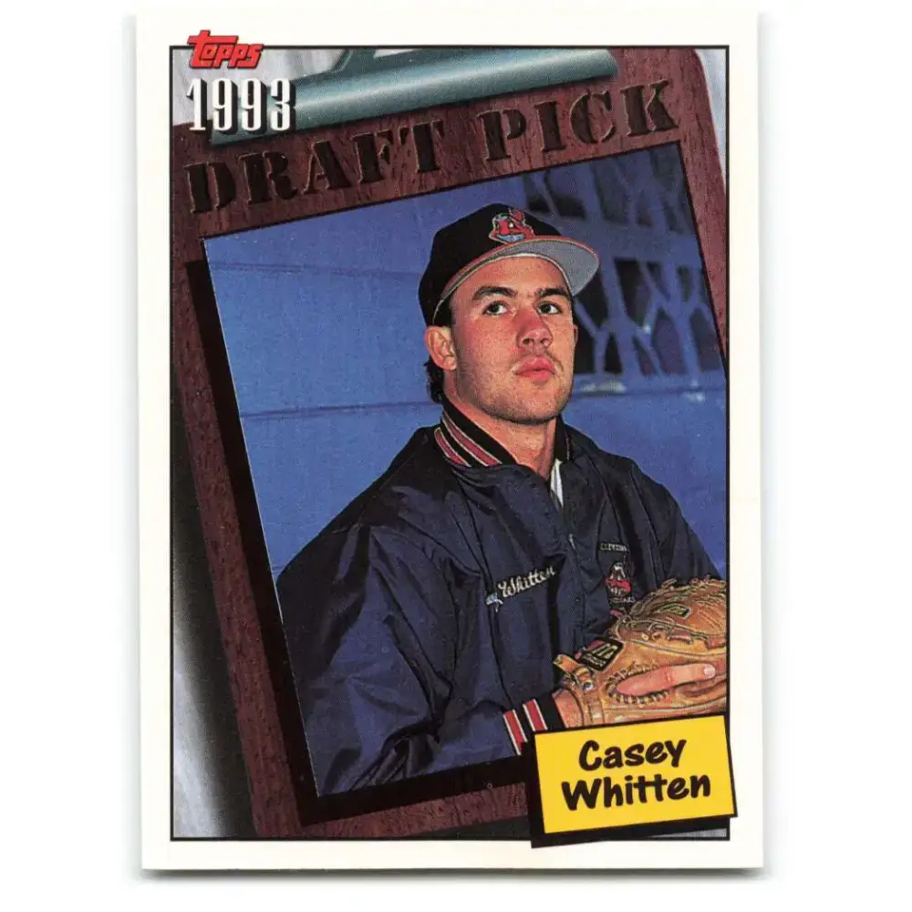 1994 Topps #756 Casey Whitten EX Excellent RC Rookie Cleveland Indians Baseball Card - Baseball Card Single