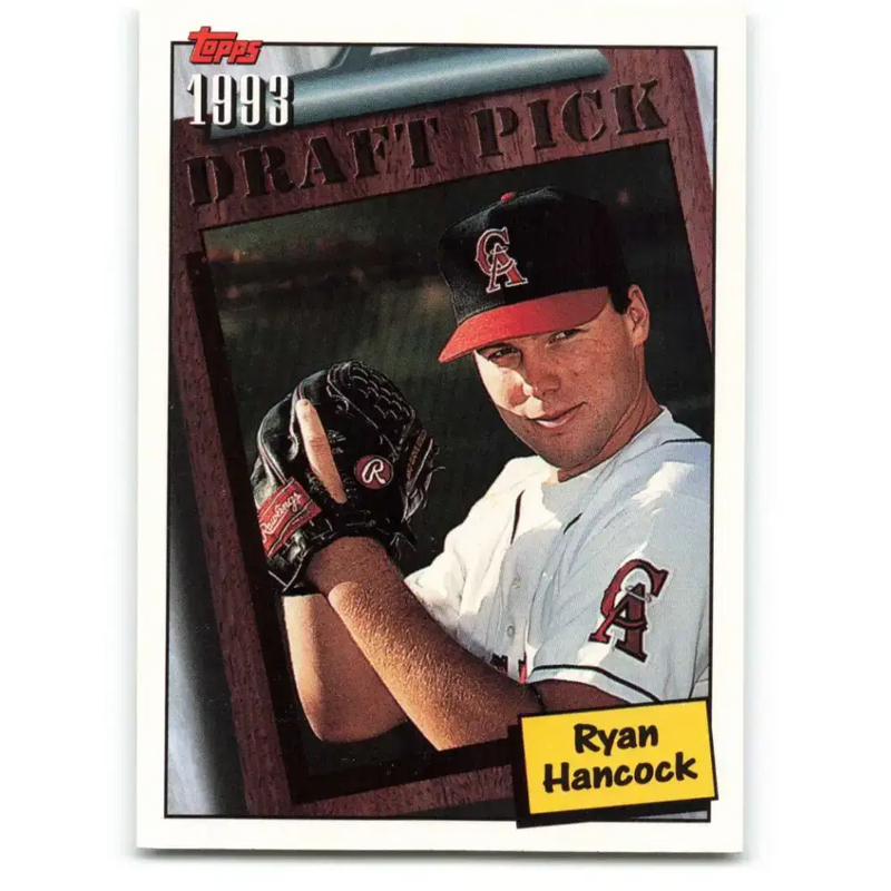 1994 Topps #760 Ryan Hancock EX Excellent RC Rookie California Angels Baseball Card - Baseball Card Single