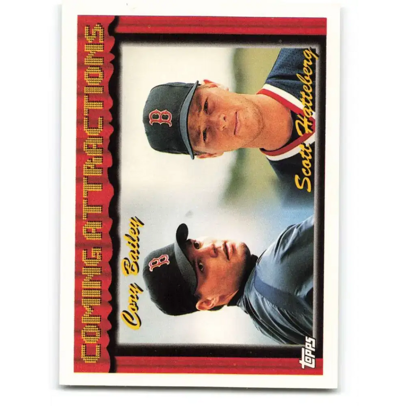 1994 Topps #764 Cory Bailey/Scott Hatteberg EX Excellent RC Rookie Boston Red Sox Baseball Card - Baseball Card Single