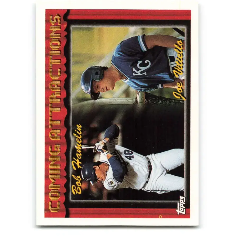 1994 Topps #769 Bob Hamelin/Joe Vitiello EX Excellent Kansas City Royals Baseball Card - Baseball Card Single