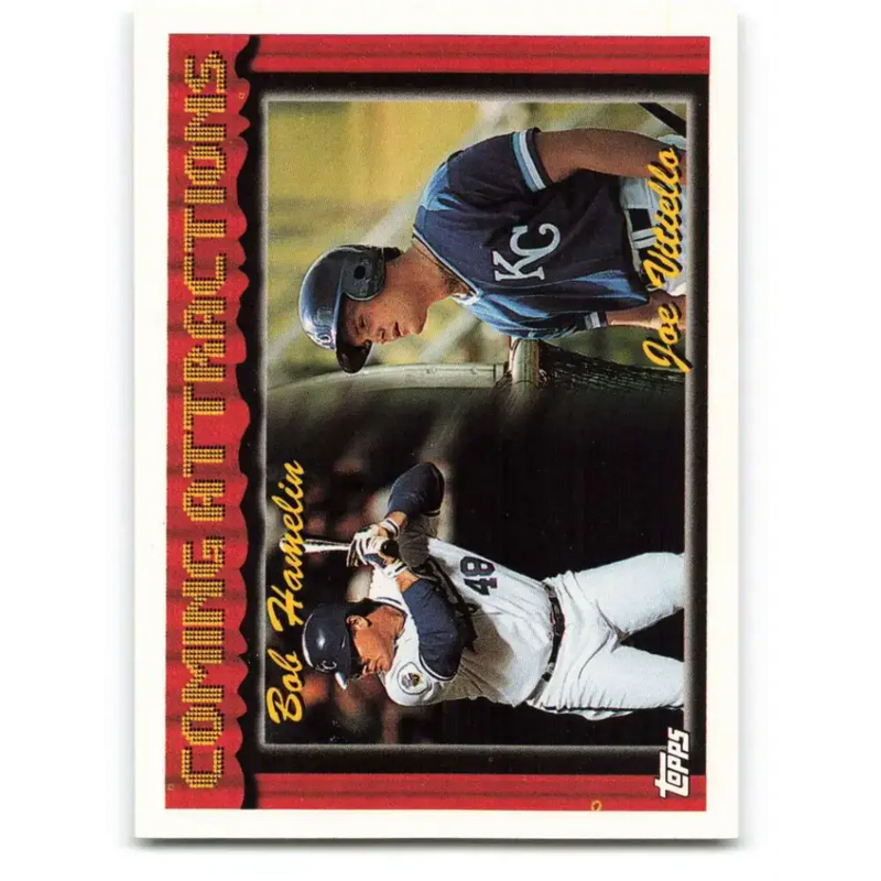 1994 Topps #769 Bob Hamelin/Joe Vitiello EX Excellent Kansas City Royals Baseball Card - Baseball Card Single