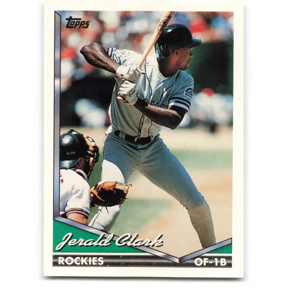 1994 Topps #77 Jerald Clark EX Excellent Colorado Rockies Baseball Card - Baseball Card Single