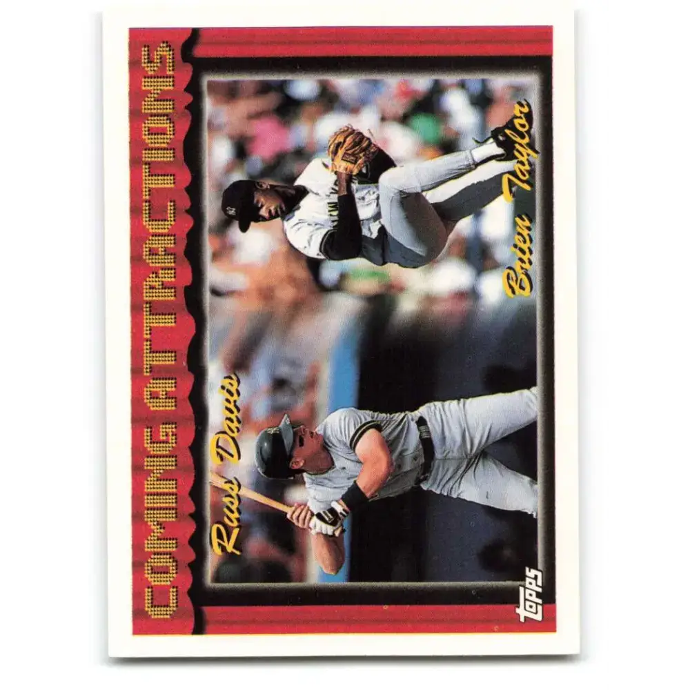 1994 Topps #772 Russ Davis/Brien Taylor EX Excellent New York Yankees Baseball Card - Baseball Card Single