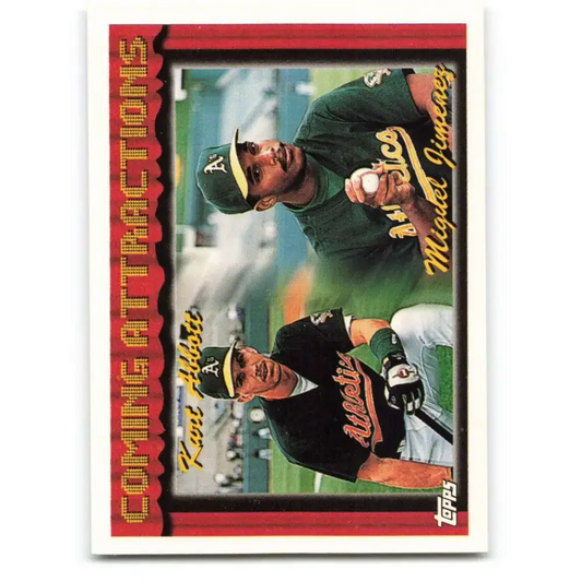 1994 Topps #773 Kurt Abbott/Miguel Jimenez EX Excellent Oakland Athletics Baseball Card