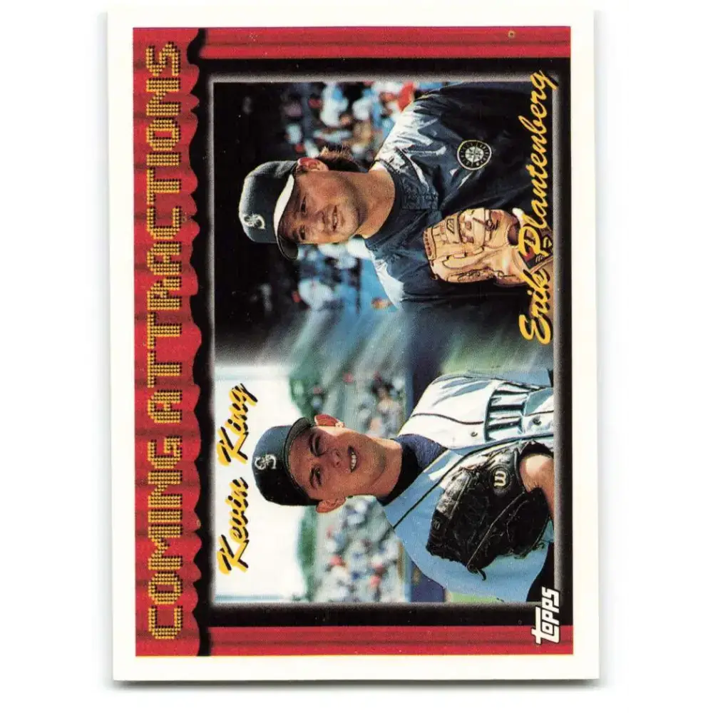 1994 Topps #774 Kevin King/Erik Plantenberg EX Excellent RC Rookie Seattle Mariners Baseball Card