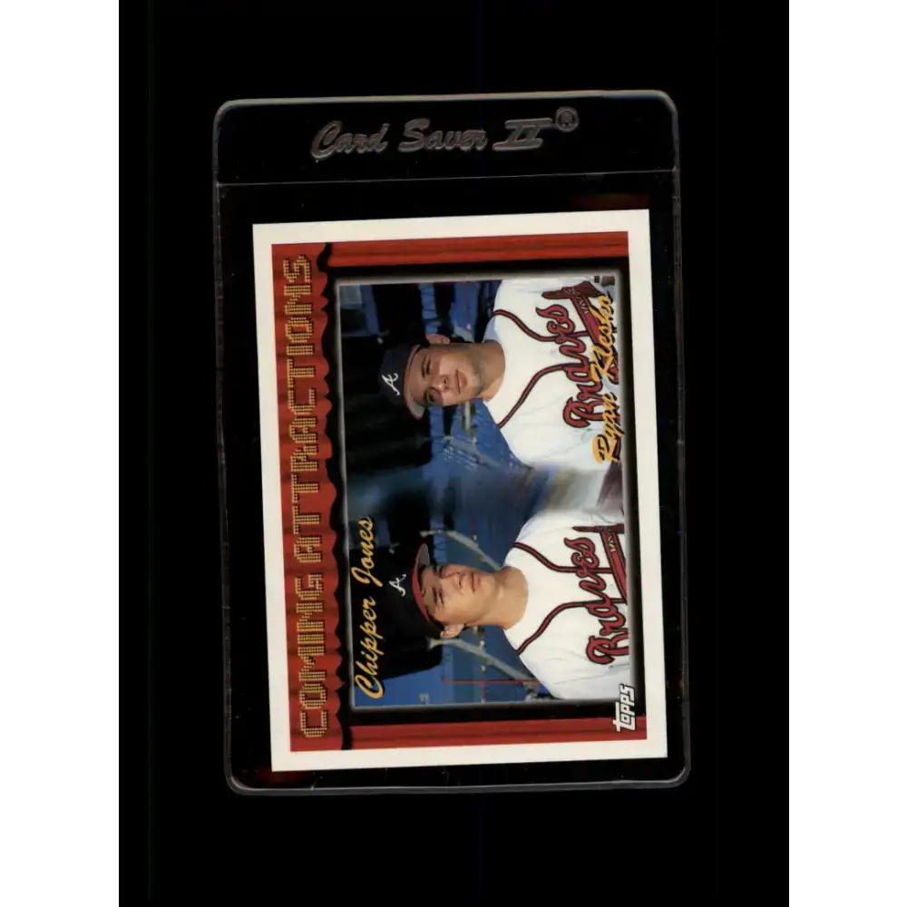 1994 Topps #777 Chipper Jones/Ryan Klesko EX Excellent Atlanta Braves Baseball Card - Baseball Card Single