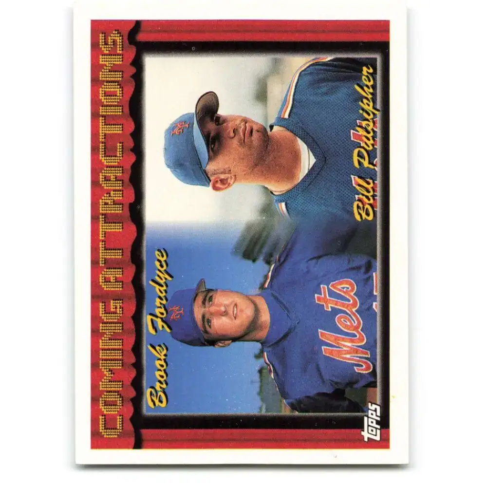1994 Topps #785 Brook Fordyce/Bill Pulsipher EX Excellent New York Mets Baseball Card - Baseball Card Single