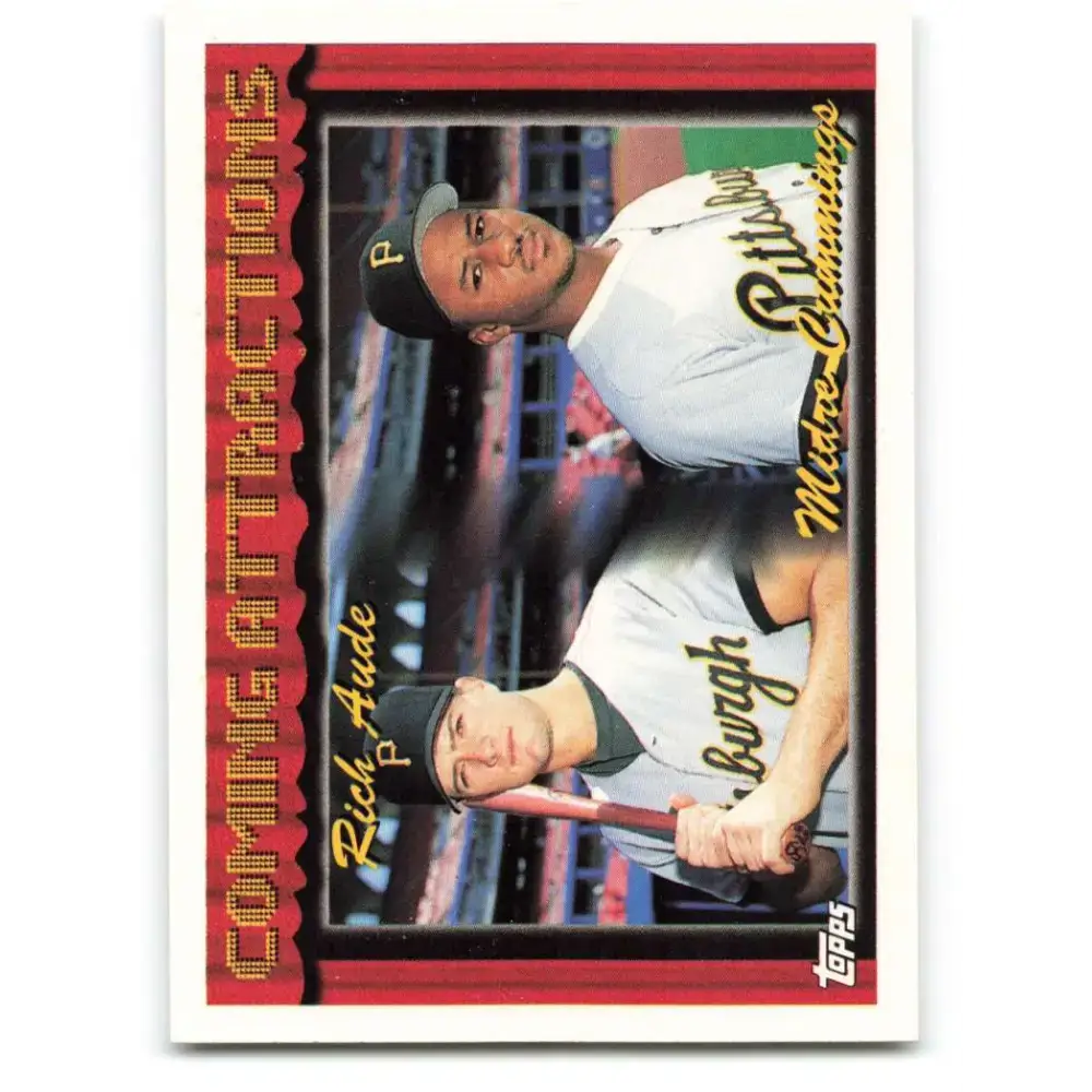 1994 Topps #787 Rich Aude/Midre Cummings EX Excellent RC Rookie Pittsburgh Pirates Baseball Card