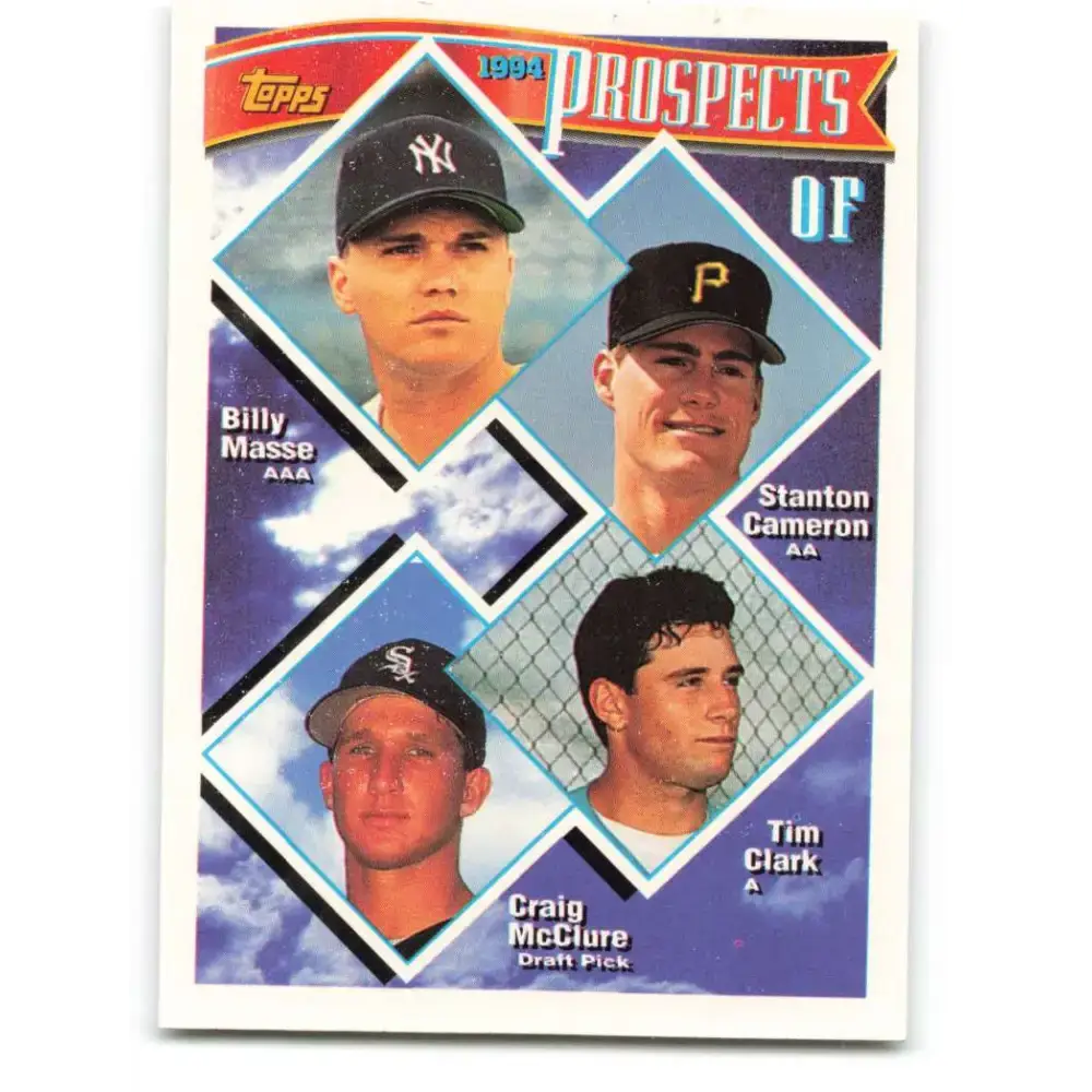 1994 Topps #79 Billy Masse/Stanton Cameron/Tim Clark/Craig McClure EX Excellent RC Rookie New York Yankees/Pittsburgh