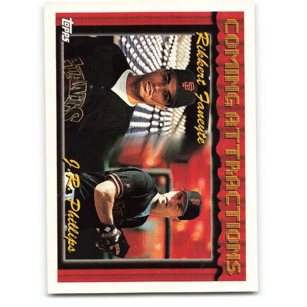 1994 Topps #790 Rikkert Faneyte/J.R. Phillips EX Excellent RC Rookie San Francisco Giants Baseball Card - Baseball Card