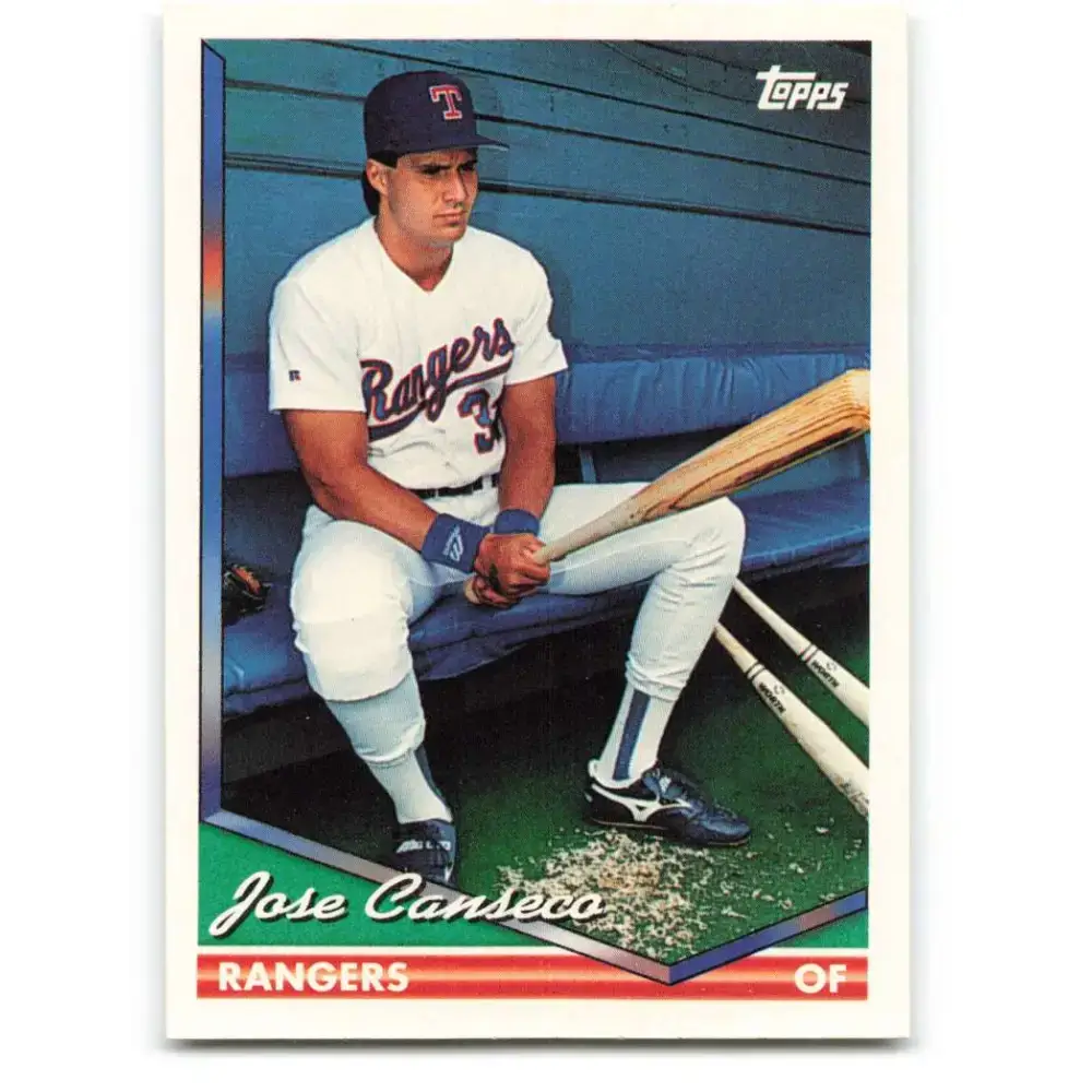 1994 Topps #80 Jose Canseco EX Excellent Texas Rangers Baseball Card - Baseball Card Single