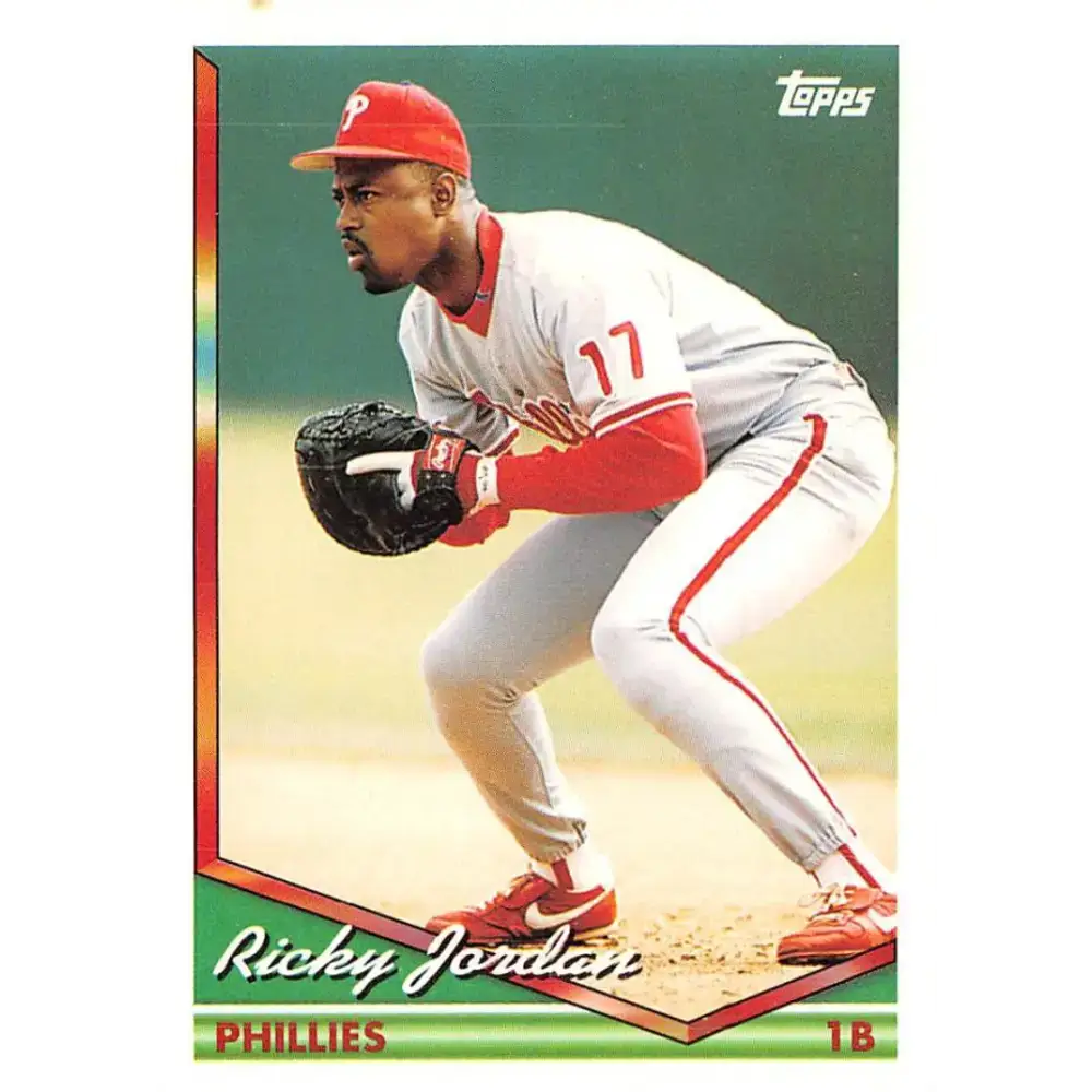 1994 Topps #86 Ricky Jordan EX Excellent Philadelphia Phillies Baseball Card - Baseball Card Single