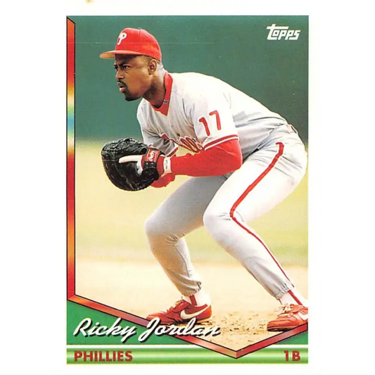 1994 Topps #86 Ricky Jordan EX Excellent Philadelphia Phillies Baseball Card