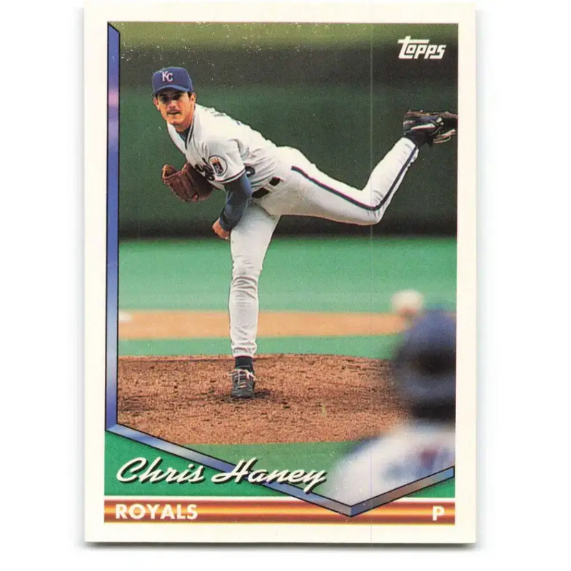1994 Topps #9 Chris Haney EX Excellent Kansas City Royals Baseball Card - Baseball Card Single
