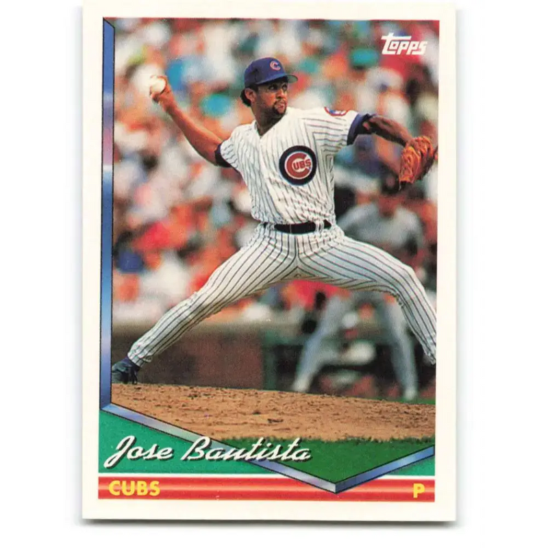 1994 Topps #92 Jose Bautista EX Excellent Chicago Cubs Baseball Card - Baseball Card Single