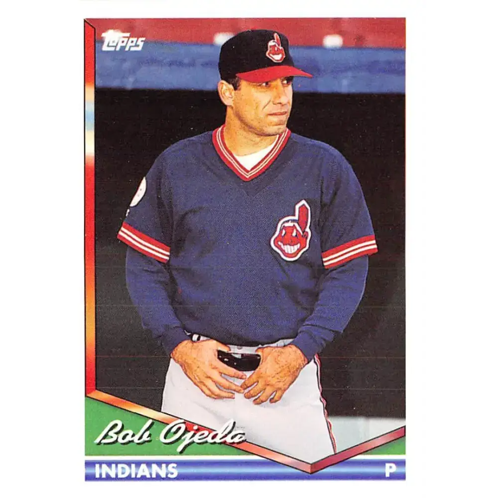 1994 Topps #93 Bob Ojeda EX Excellent Cleveland Indians Baseball Card - Baseball Card Single
