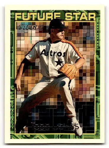 Baseball card of Todd Jones Houston Astros player from 1994 Topps series