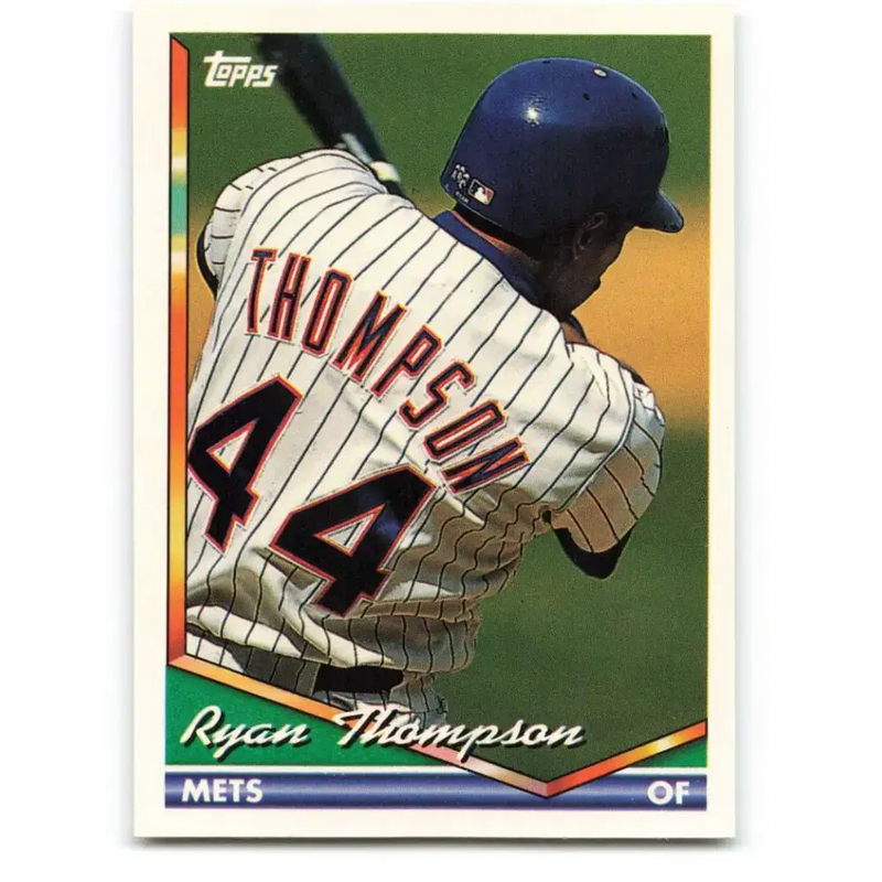 1994 Topps #98 Ryan Thompson EX Excellent New York Mets Baseball Card - Baseball Card Single