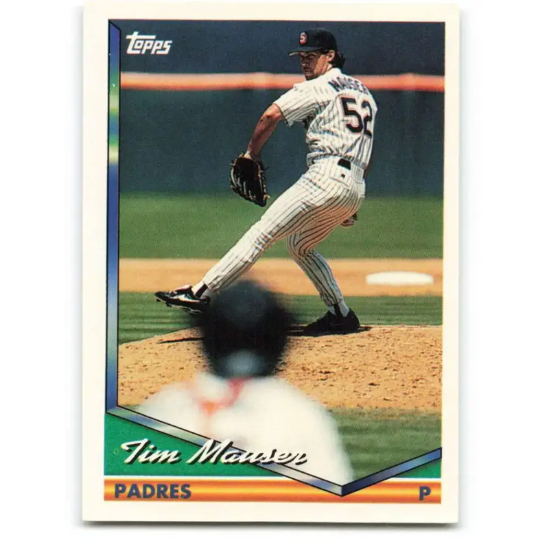1994 Topps #99 Tim Mauser EX Excellent San Diego Padres Baseball Card - Baseball Card Single