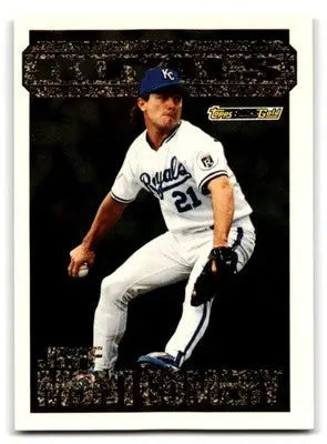 1994 Topps Baseball Jeff Montgomery Black Gold #14 Kansas City Royals - Baseball Card Single