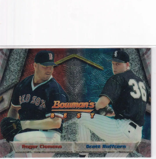 1994 TOPPS BOWMAN BEST #100 ROGER CLEMENS & SCOTT RUFFCORN- BOSTON RED SOX - Baseball Card Single