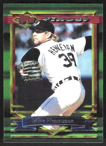 1994 Topps Finest #34 Mike Henneman NM Near Mint Tigers ID:82825 - Baseball Card Single