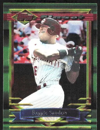 1994 Topps Finest #43 Reggie Sanders NM Near Mint Reds ID:82829 - Baseball Card Single