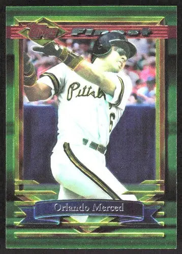 1994 Topps Finest #61 Orlando Merced NM Near Mint Pirates ID:82838 - Baseball Card Single