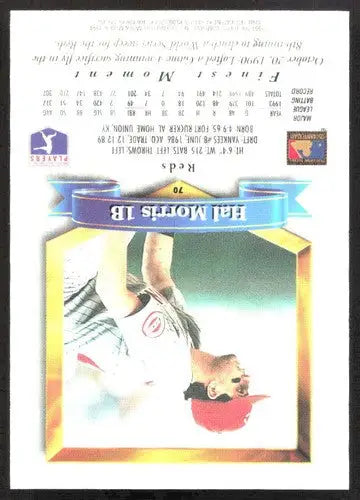 1994 Topps Finest #70 Hal Morris NM Near Mint Reds ID:82841 - Baseball Card Single