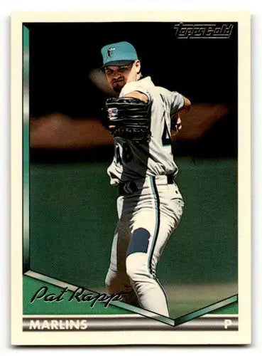 Original gloss Baseball card of Pat Rapp from Florida Marlins 1994 Topps Gold