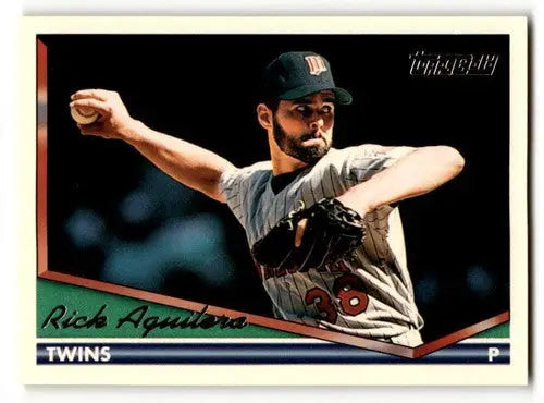 Original gloss 1994 Topps Gold Rick Aguilera Minnesota Twins baseball card